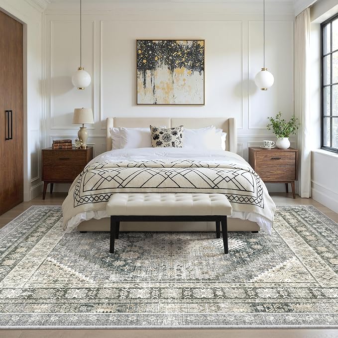 zesthome 6x9 Area Rug, Super Soft Washable Rugs - Image 9