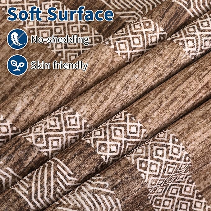 Washable 2.5x10 Kitchen Runner Rug, Easy Clean Geometri Rugs - Image 5