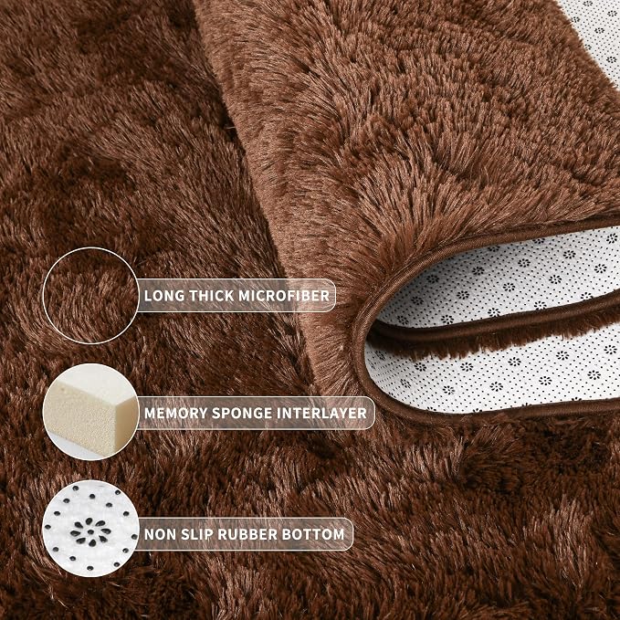 Tepook Super Soft Fluffy Rug for Bedroom, Modern Shaggy Fuzzy Kids Rugs for - Image 5