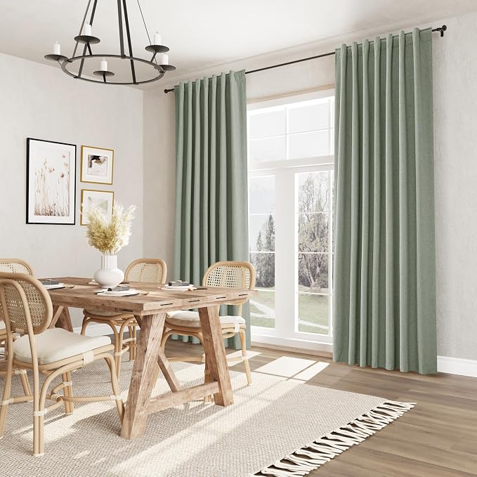Guken 100% Blackout Curtains 90 Inch Length 2 Panels Set - Image 8