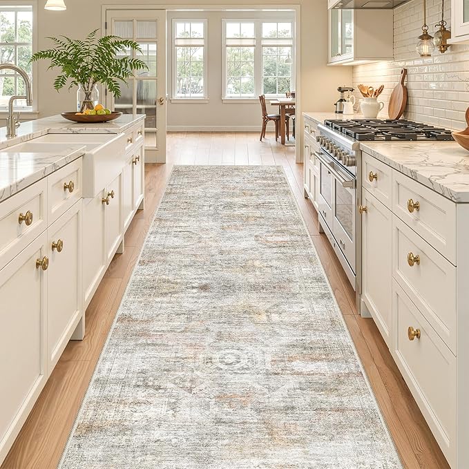Kitchen Runner Rugs Non Skid Washable by Restydon