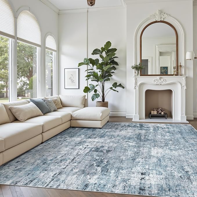 Washable Area Rug 8x12, Large Soft Rugs - Image 4