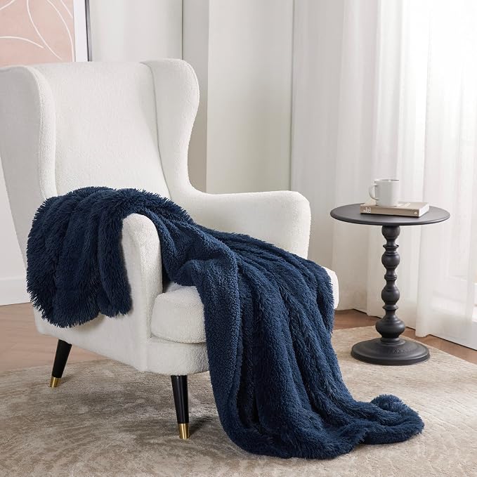Bedsure GentleSoft Fuzzy Faux Fur Twin Blanket, Soft Sherpa Fleece Plush Warm - Image 6