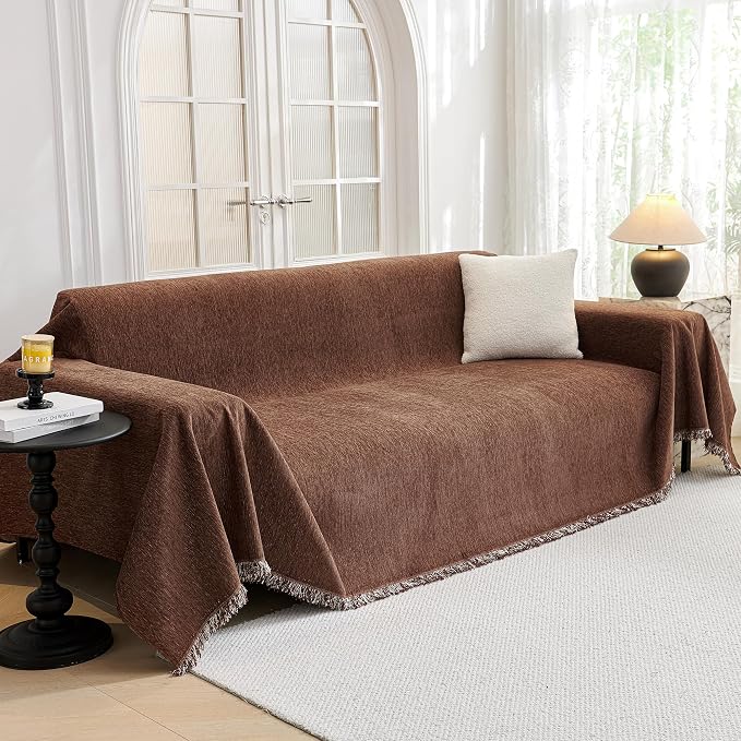MYSKY HOME Oversized Couch Cover Sofa Covers Couch Covers by MYSKYHOME