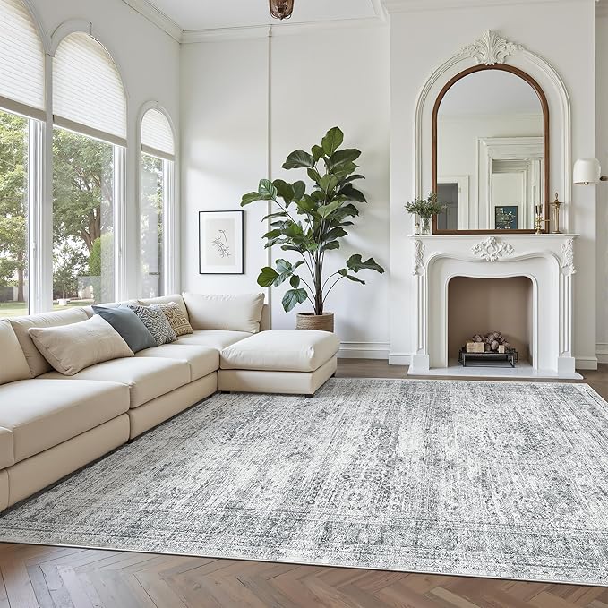 Washable Area Rug 8x10, Large Soft Rugs - Image 2