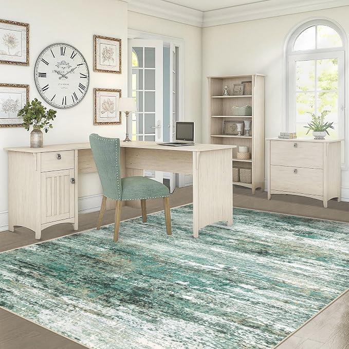 5x7 Area Rugs for Living Room, Washable Modern Abstract Large Area Rug Neutral - Image 6