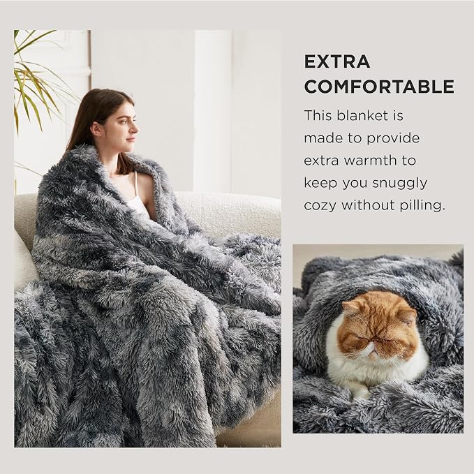 Bedsure GentleSoft Fluffy King Size Blanket - Image 3