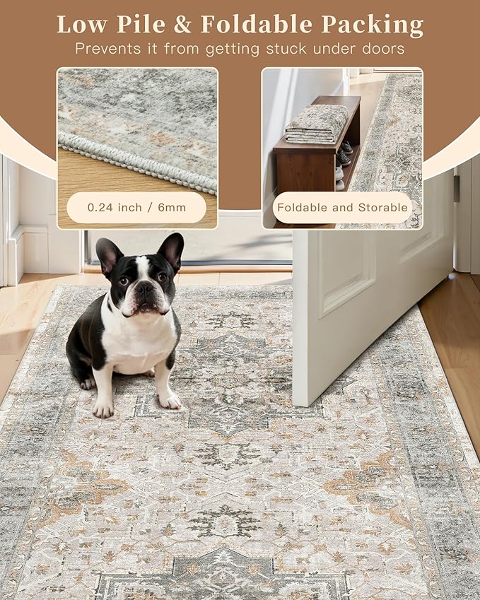 Madane Washable Runner Rug - Image 6