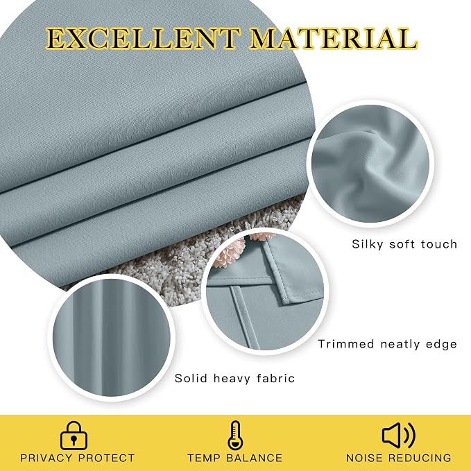 NICETOWN Living Room Curtains for Windows 84 inch Long - Image 3
