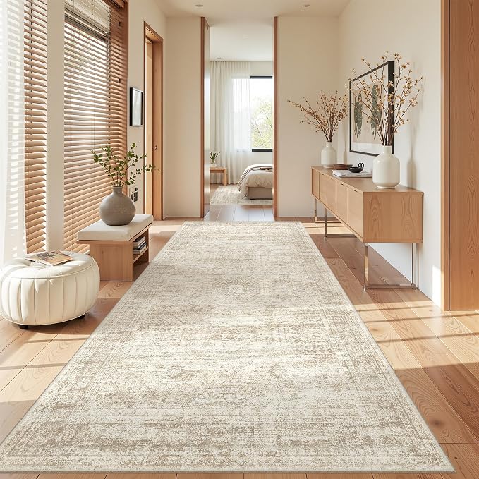 4x8 Rug for Bedroom, Wide Runner Rug for Hallway, Non Slip Washable Runner Rug - Image 4
