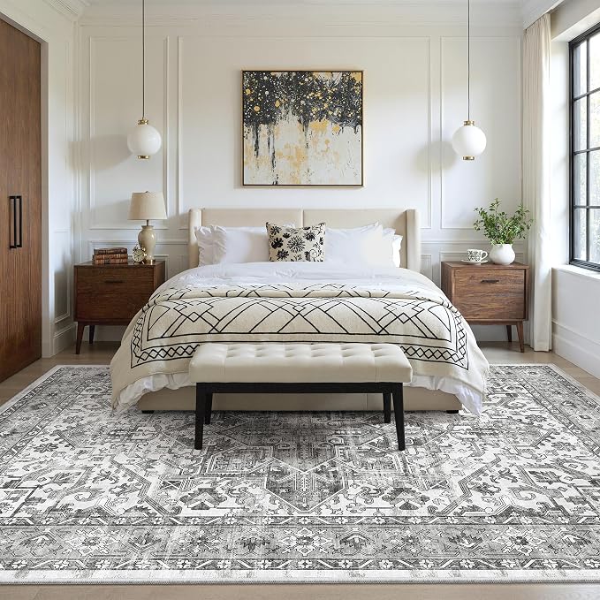 zesthome 6x9 Area Rug, Super Soft Washable Rugs - Image 9