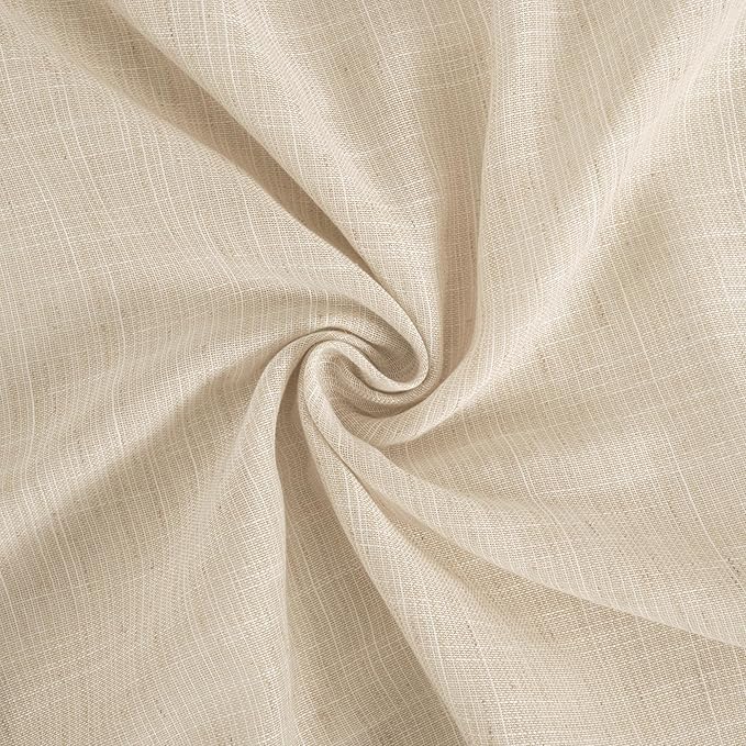 BGment Short Natural Linen Curtains 36 Inch Length - Image 8