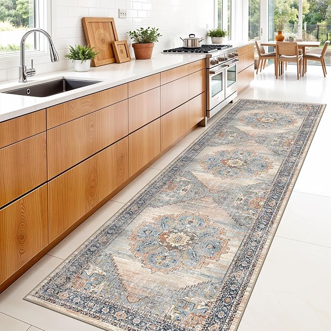 3x10 Hallway Washable Runner Rug: Kitchen Rugs Entryway Runners Soft Floor Mat - Image 3