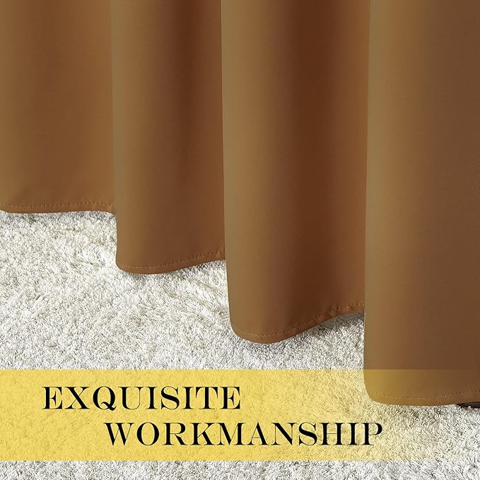 NICETOWN Blackout Drapery Curtain Panel 90 inches Long - Image 5