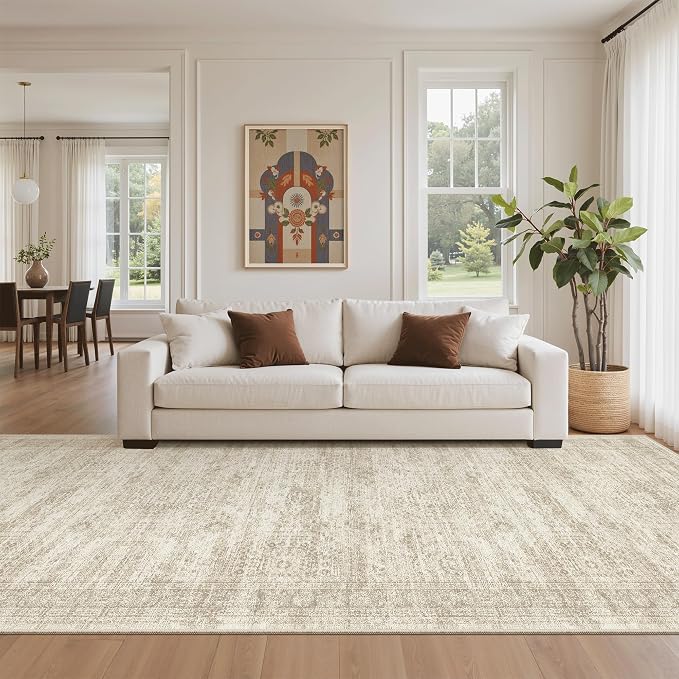 Soalmost 4x12 Wide Hallway Runners: Washable 12ft Runner Rug - Image 2