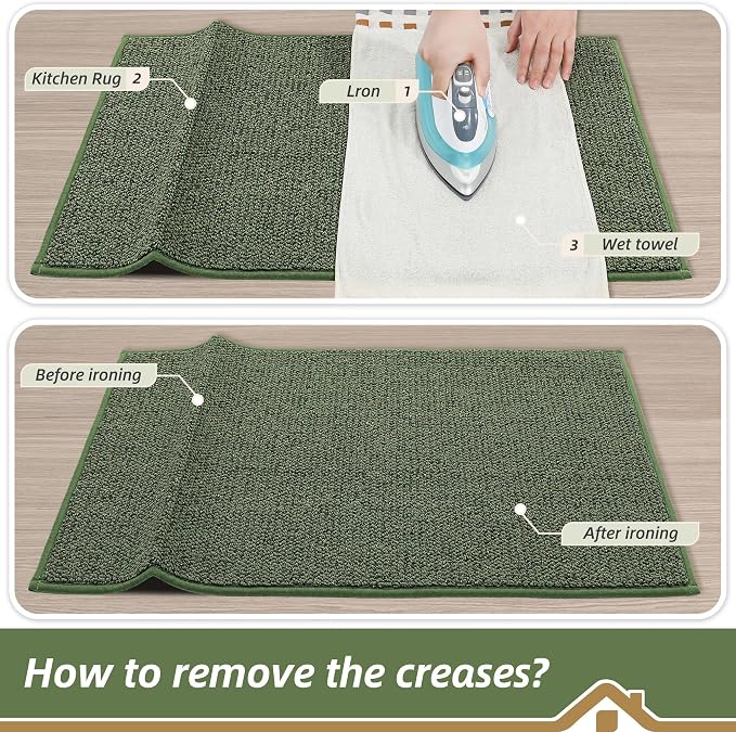 BEQHAUSE Kitchen Rugs 20"x32", Non-Slip Kitchen Mats - Image 9