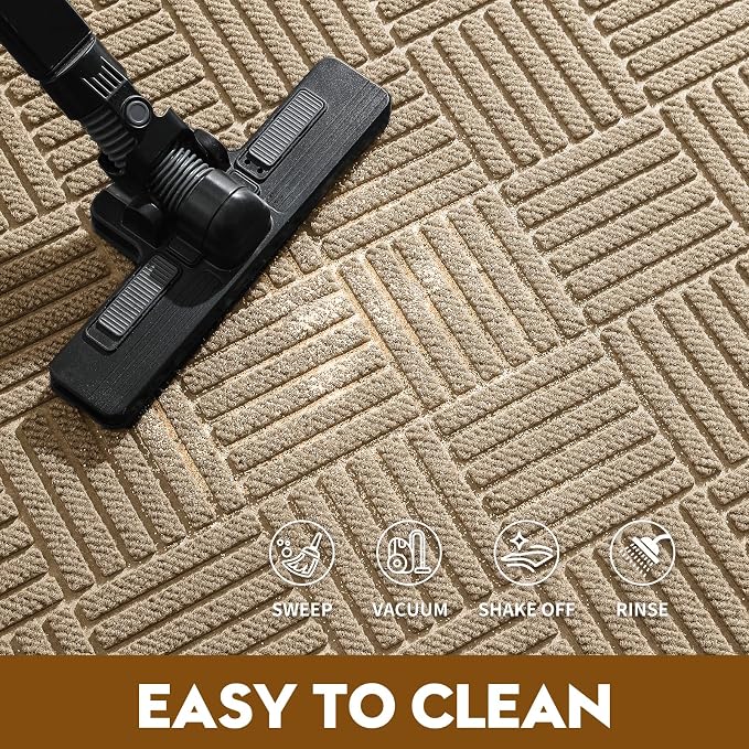 Front Door Mat, Heavy Duty Waterproof Doormat 29.5"x17", Stain Fade Resistant - Image 6