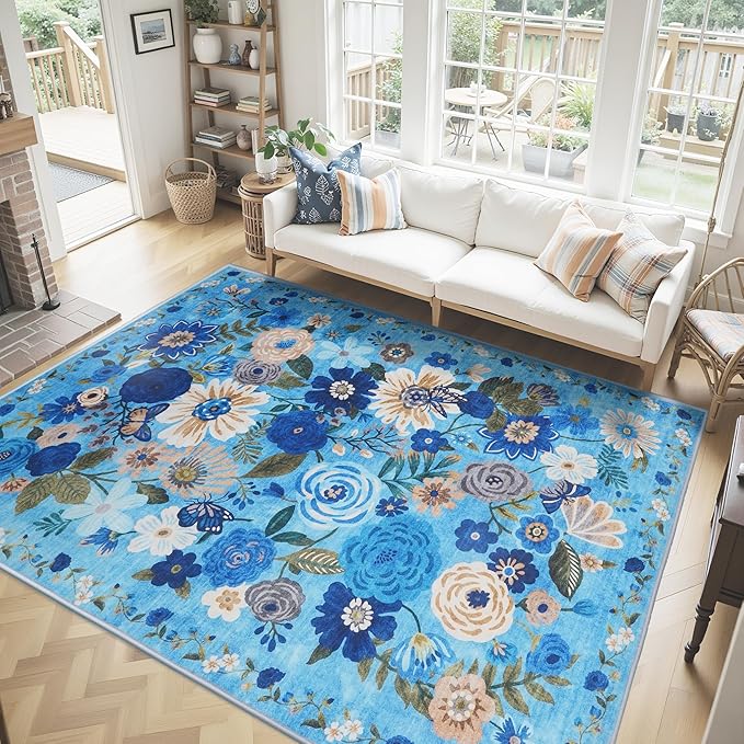Washable Area Rug 8x10, Large Soft Rugs by WelcometoBabovid