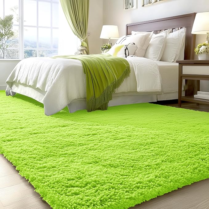 OLANLY Area Rugs for Living Room Bedroom, Machine Washable 4x5.9 ft Soft Fluffy - Image 3