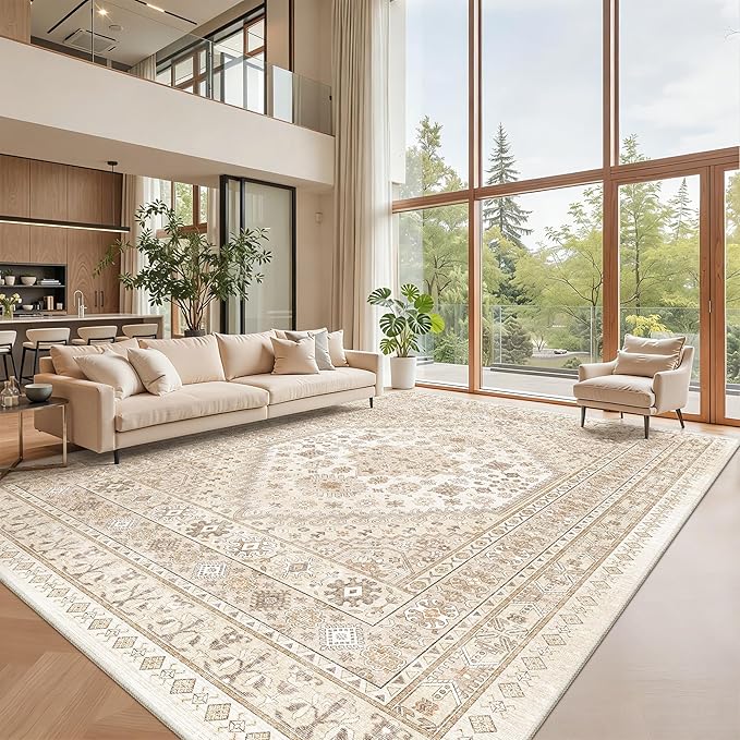 zesthome 10x14 Area Rugs, Stain Resistant Washable Rug, Ultra-Thin Rugs - Image 4