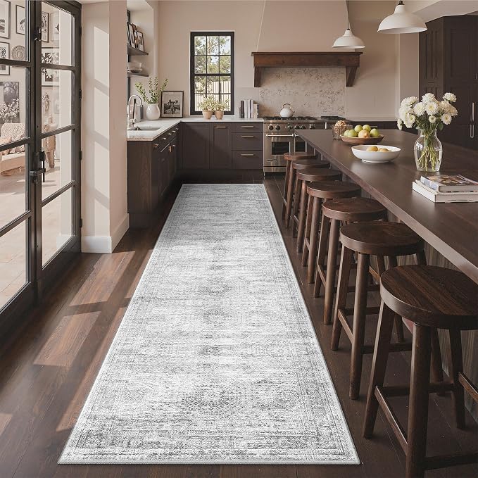 3x12 Runner Rug for Hallway, Non-Slip Long Bathroom Rugs Runner for Kitchen - Image 5