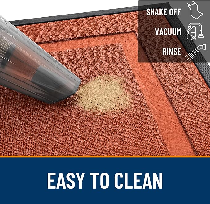 OLANLY Front Door Mat Outside 59x34, All-Season Heavy-Duty Rubber Doormat | - Image 5