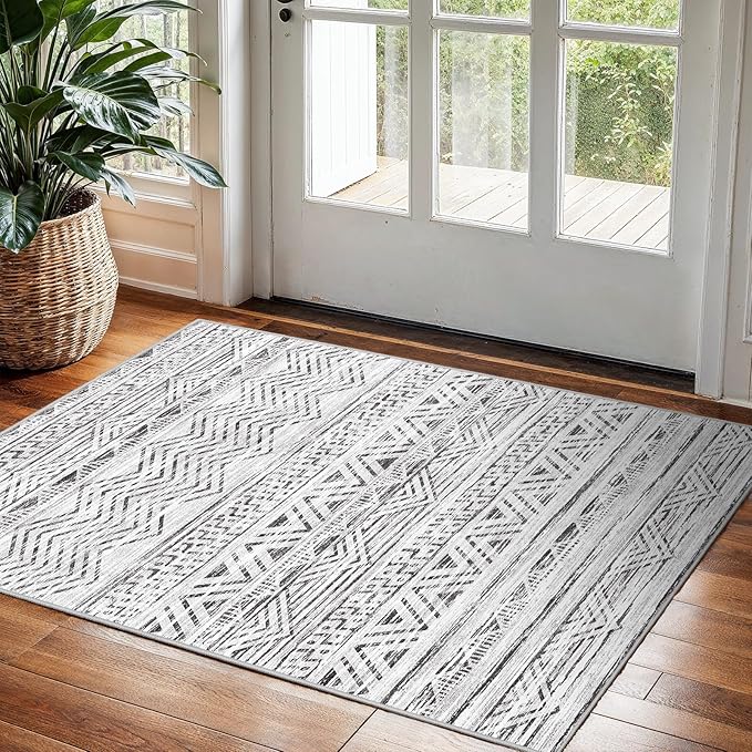 2x3 Washable Entryway Area Rug: Moroccan Small Runner Rug by Ksrau