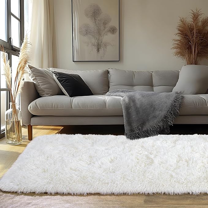 Runner Rugs for Bedroom 2x6 Rug Runners for Hallways Non Slip Soft Shag Bedside - Image 7