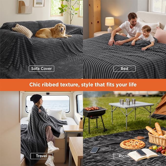 Bedsure GentleSoft Large Fleece Blanket - Image 3