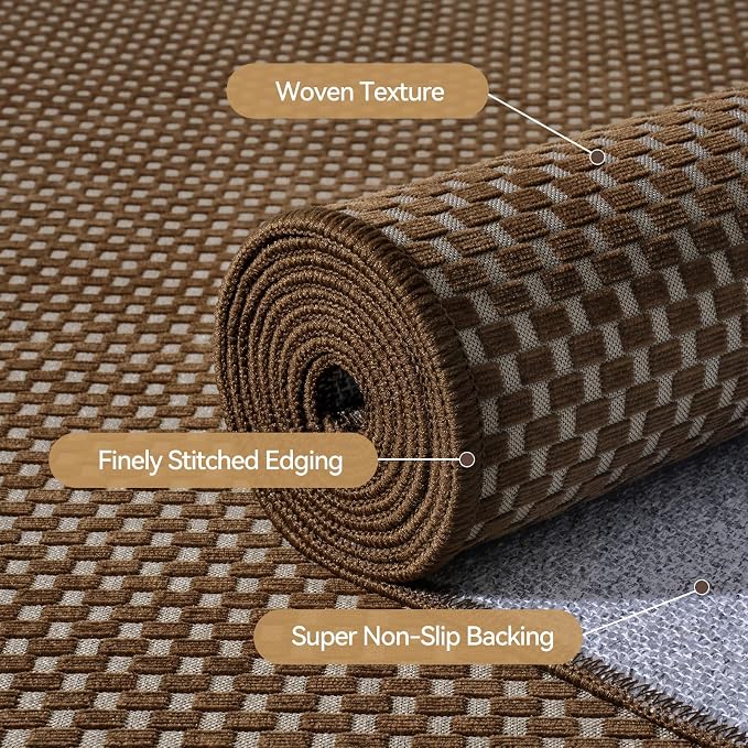 YDKGL 2x6 ft Kitchen Runner Rugs Mat Non Slip Woven Runners - Image 5