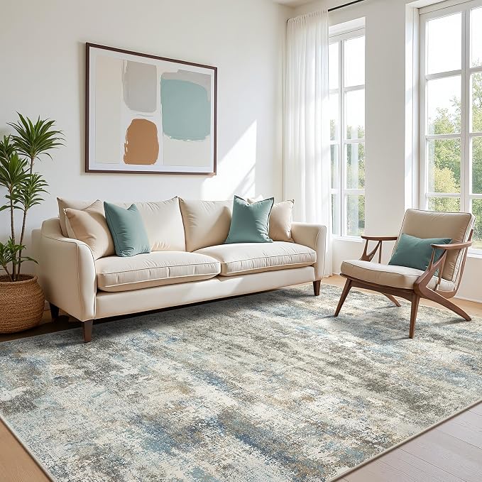 BEIMO Area Rugs 8x10 for Living Room Bedroom, Modern Abstract Machine Washable by BEIMO