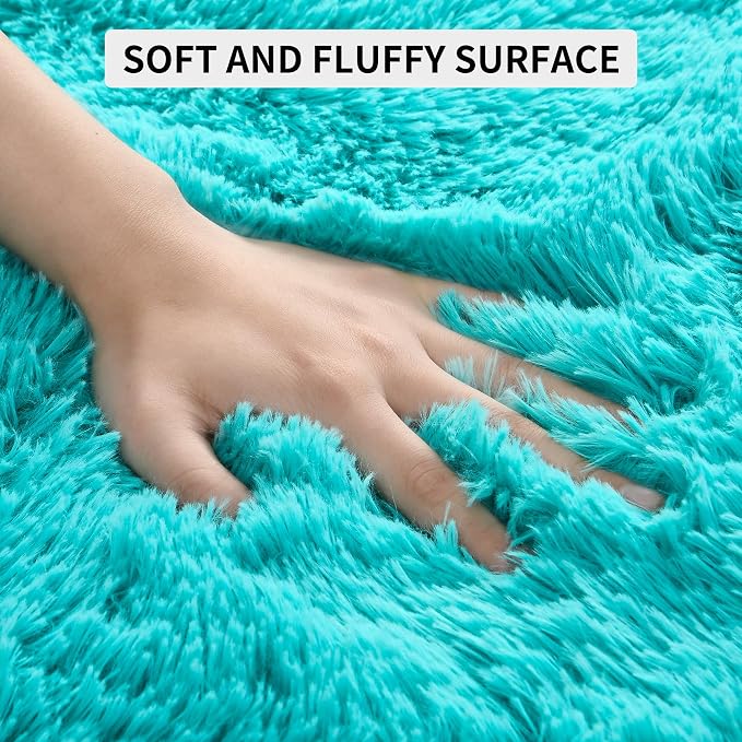 Tepook Fluffy Large Rugs for Living Room, Shag Area Rug 6x9 Soft Carpet for - Image 6