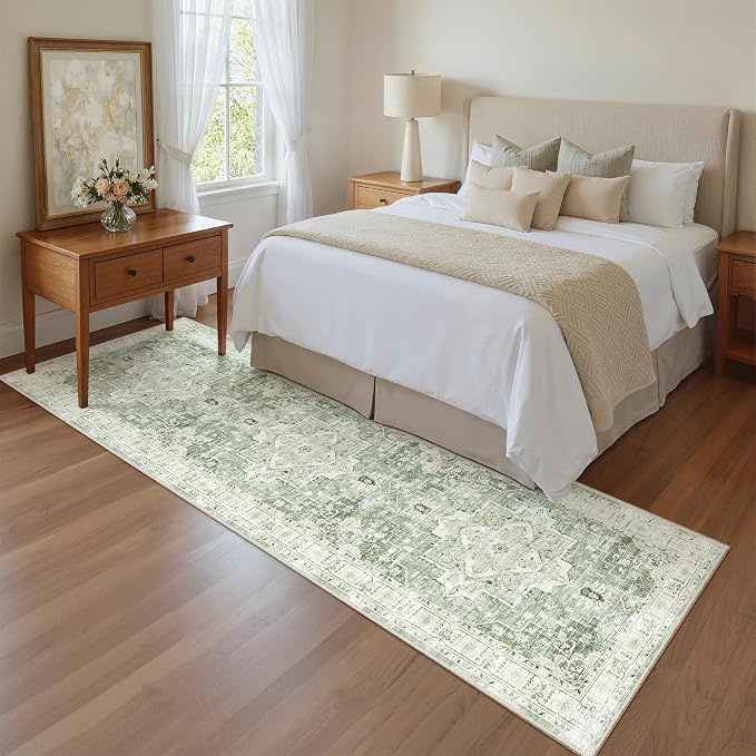 Madane Runner Rug 2x8, Washable Hallway Runner Rugs, Non-Slip Low-Pile Soft - Image 3