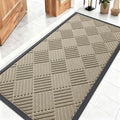 OLANLY Front Door Mat Outside Entrance 47x23, Heavy Duty Sturdy Natural Rubber by OLANLY