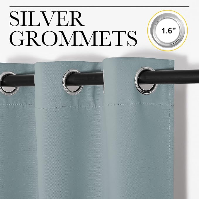 NICETOWN Bedroom Curtains Blackout Drapery Panels, 2 Panels, 42 x 54 Inch - Image 2