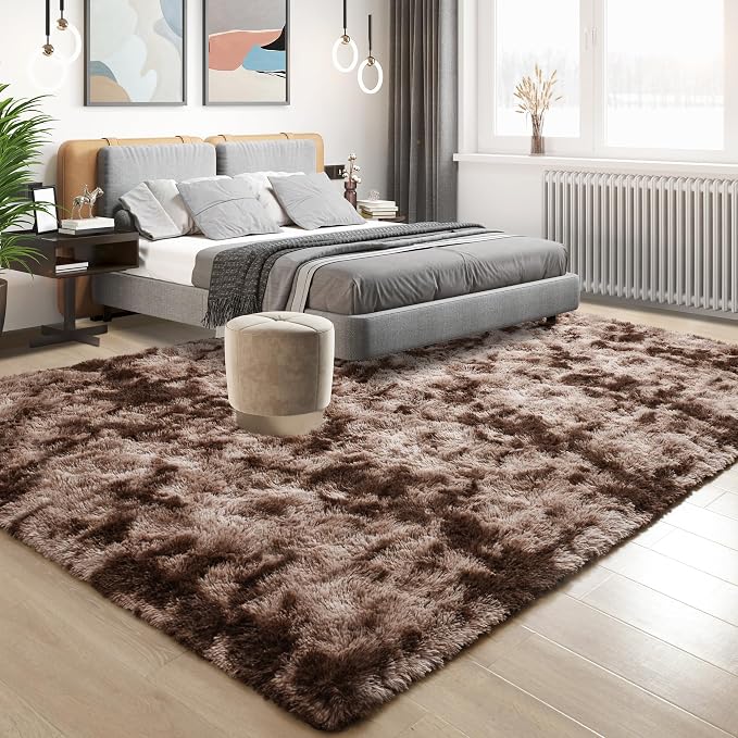 Tepook Soft Fluffy Rugs for Bedroom, 4x6 Area Rug for Living Room, Modern - Image 2