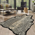 Leopard Print Rug for Living Room, Cheetah Rug 6.2x8.2 Faux Animal Print Skin by WARMHAVEN