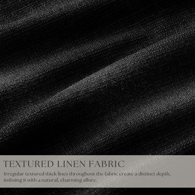 Black 100 Inch Pinch Pleated 100% Blackout Curtains - Image 3