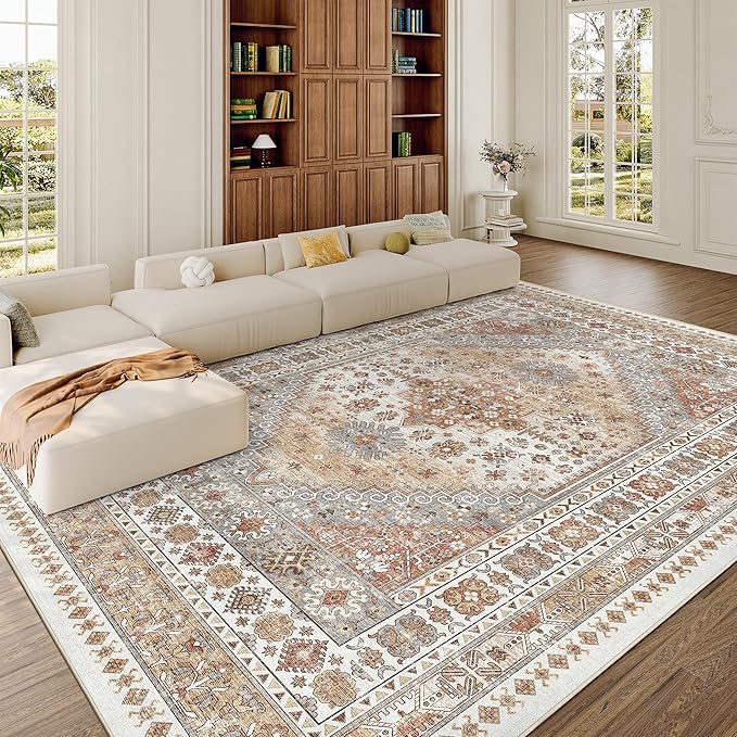 zesthome 10x12 Area Rugs, Stain Resistant Washable Rug, Ultra-Thin Rugs by Zesthome