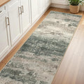 Runner Rug for Hallway Kitchen, Soft Modern Abstract Throw Rugs, Low Pile Floor by BEIMO