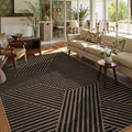 Lahome Modern Geometric Easy Jute Carpet, 6x9 Area Rugs by Lahome