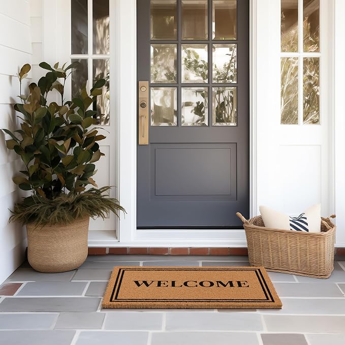 Barnyard Designs Natural Coco Coir Heavy Duty Backing Doormat - Image 4