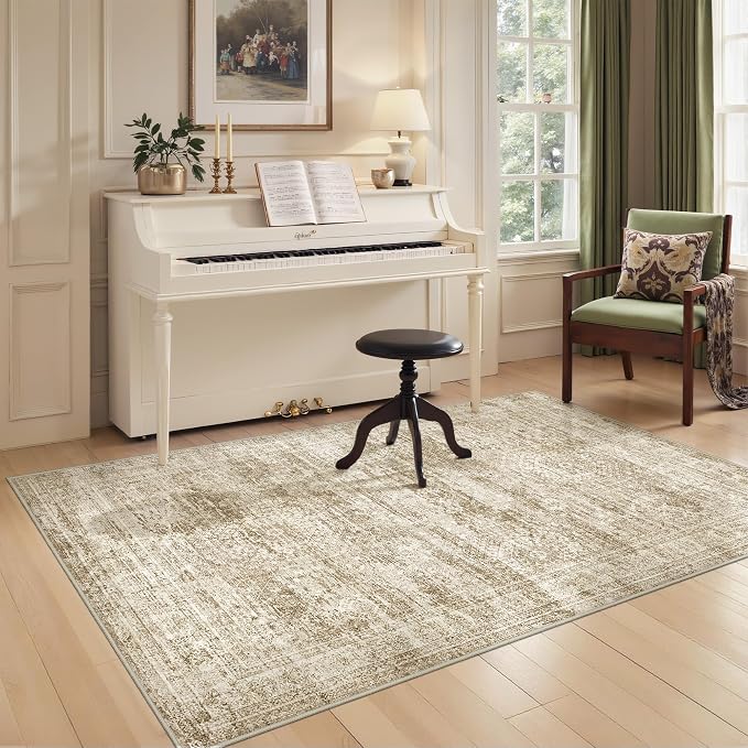 3x5 Washable Area Rug for Entryway, Soft Kitchen Rugs Non Slip for Dining Room - Image 5