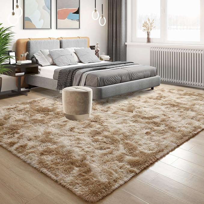 Tepook Fluffy Large Rugs for Living Room, Shag Area Rug 6x9 Soft Carpet for - Image 3