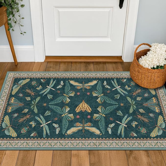 Hazo Haus Emerald Green Entry Rugs by HazoHaus