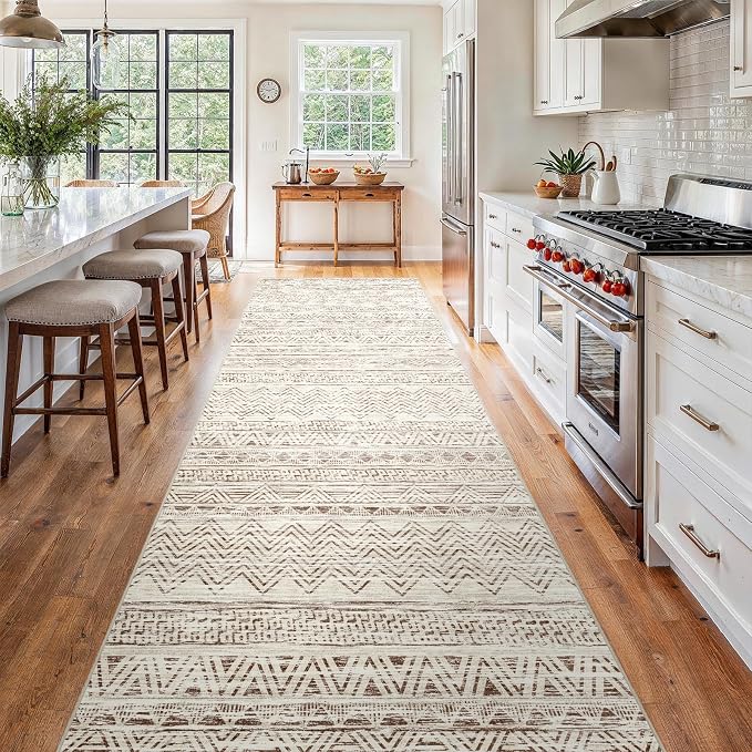 4x12 Washable Hallway Runner Rug：Moroccan Non-Slip Wide Runners - Image 2