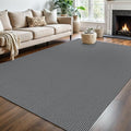 KOZYFLY Washable Area Rug 6x9 ft Rubber Backed Non Slip Rugs by KOZYFLY