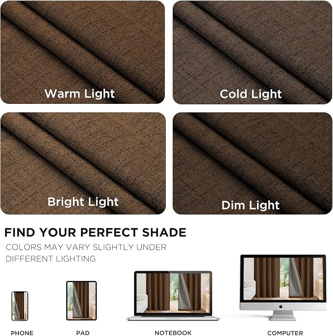 Joydeco Linen Blackout Curtains - Image 9