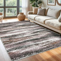 Lansny Modern Abstract 6x9 Machine Washable Living Room Rug Non-Slip Soft by lansny