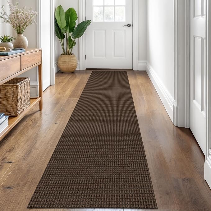 KOZYFLY Runners for Hallways 2x8 ft Washable Kitchen Runner Non Slip Rubber by KOZYFLY